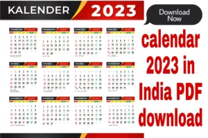 important Festival And Holidays in calendar 2023 in India PDF download