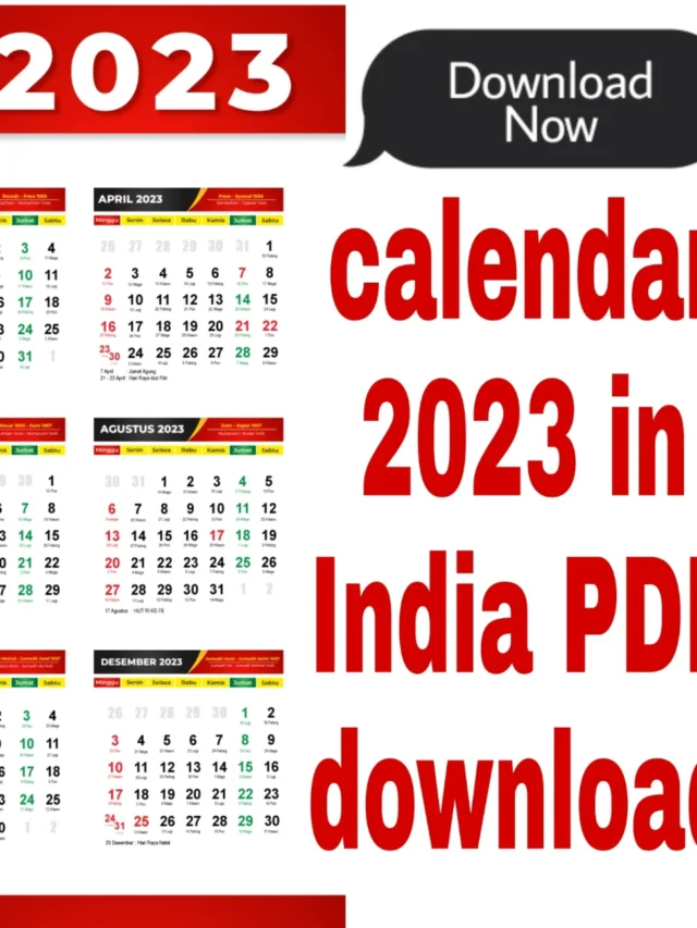 important Festival And Holidays in calendar 2023 in India PDF download