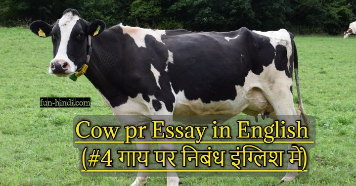 Cow pr Essay in English (#4 गाय पर निबंध इंग्लिश में)