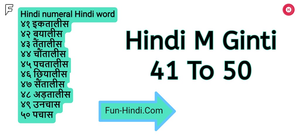 Hindi M Ginti 1 to 100