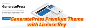 GeneratePress Premium Theme with License Key