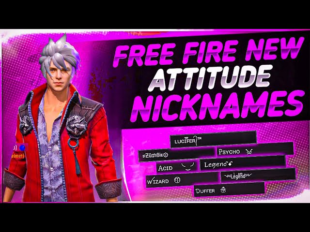 Free Fire Name Style 2024 Smart Boy Attitude